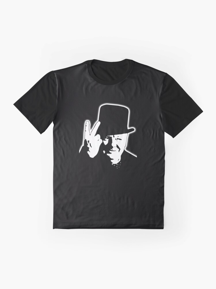 Alternate view of V sign. Victory, V, 1943, WWII, Winston, Churchill, British prime minister. Graphic T-Shirt