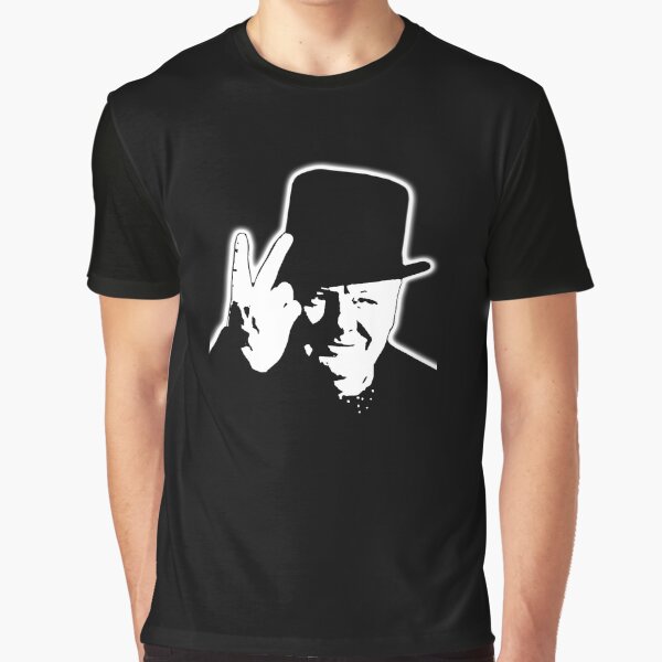 V sign. Victory, V, 1943, WWII, Winston, Churchill, British prime minister. Graphic T-Shirt