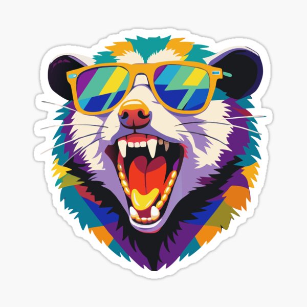 Item preview, Possum Opossum Pop Art Wpap Retro Vintage designed and sold by Stellarist.