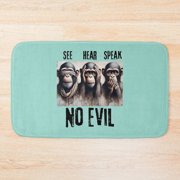 Item preview, Three Wise Monkeys - See Hear Speak No Evil  designed and sold by Nabucodonoshop.