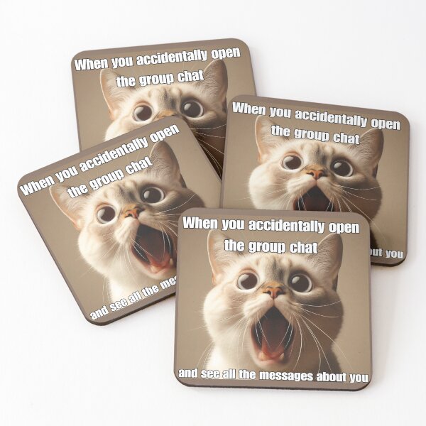 Item preview, Screaming Cat Meme - Group Chat Revelation designed and sold by CatmemesArt.