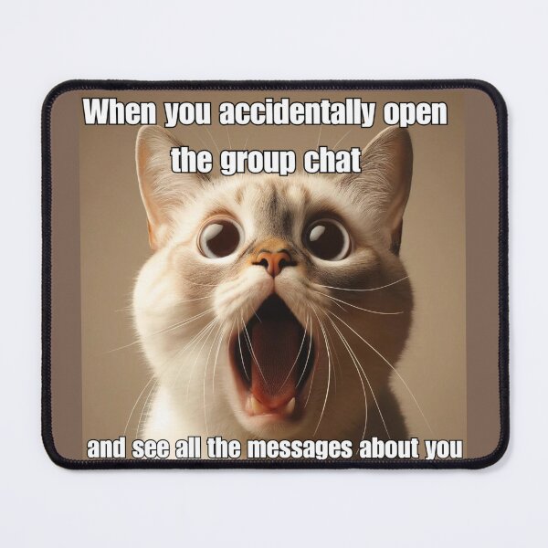 Item preview, Screaming Cat Meme - Group Chat Revelation designed and sold by CatmemesArt.