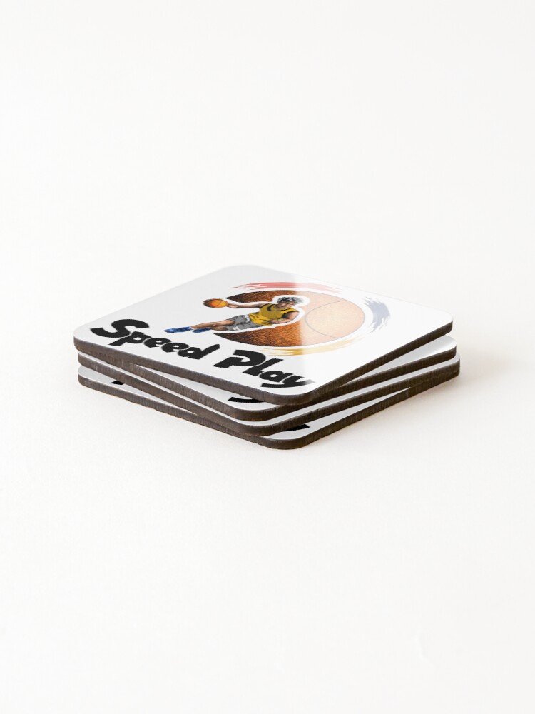 Thumbnail 4 of 5, Coasters (Set of 4), "Swift Dribbles: Speed Play Mastery" designed and sold by RhonDesign.