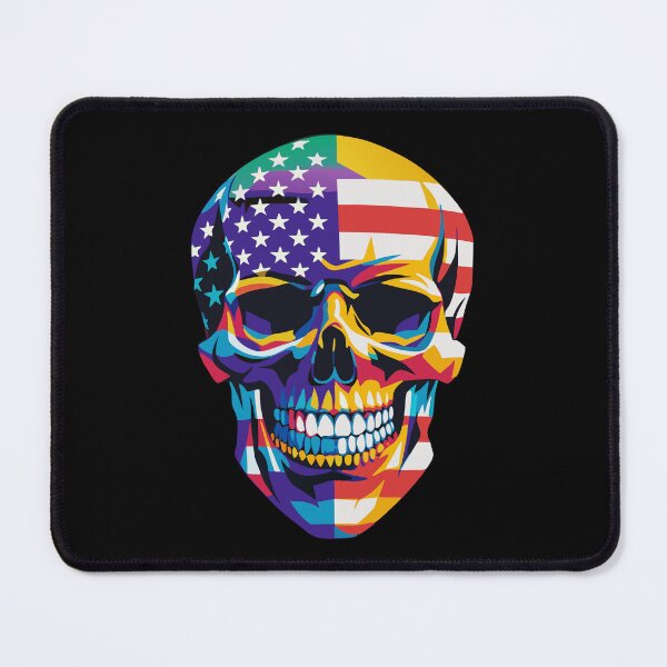 Item preview, Skull With USA Flag Pop Art Wpap Retro Vintage designed and sold by Stellarist.