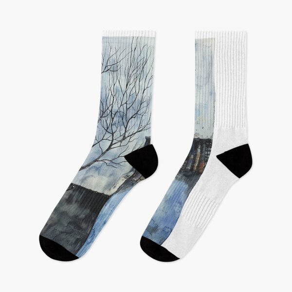 Item preview, Crow on Rooftop with Bare Trees designed and sold by rhoshujet.