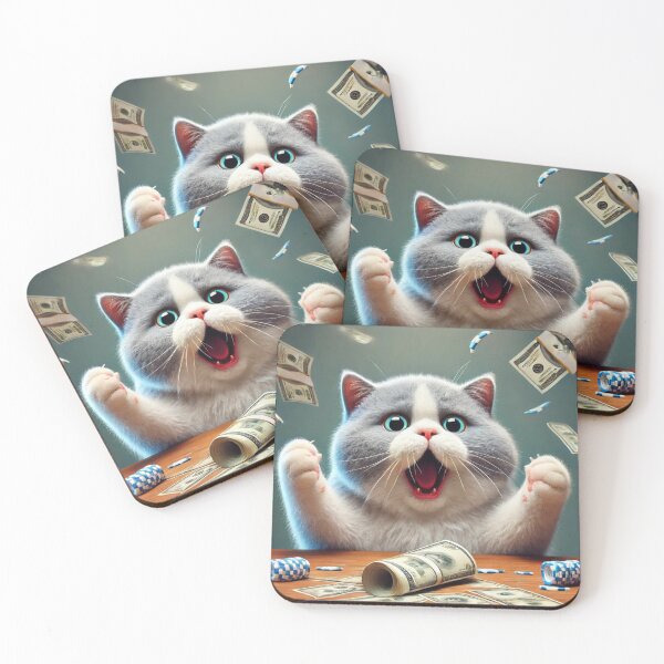 Item preview, Cat wins lottery ticket designed and sold by Catsmoment.
