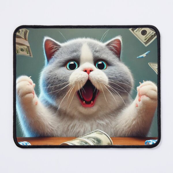 Item preview, Cat wins lottery ticket designed and sold by Catsmoment.