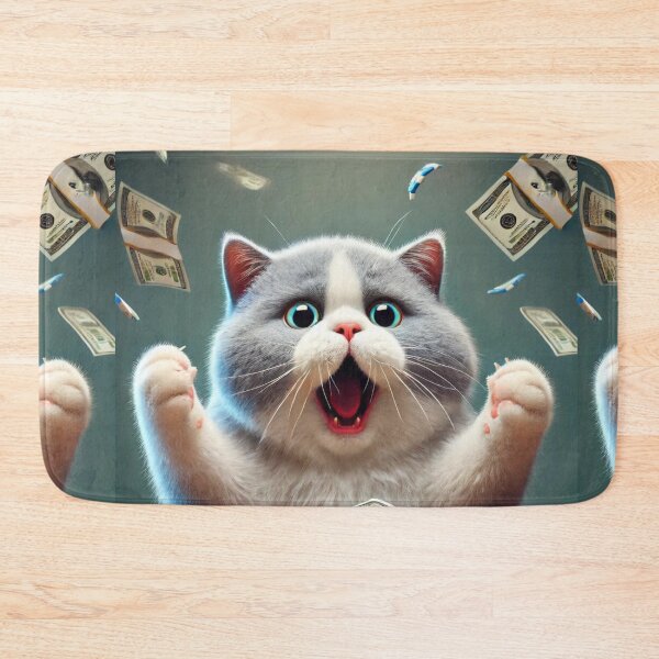 Item preview, Cat wins lottery ticket designed and sold by Catsmoment.