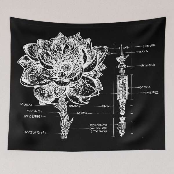 Item preview, Cyberflower Diagram designed and sold by Shiny Red Nothing.