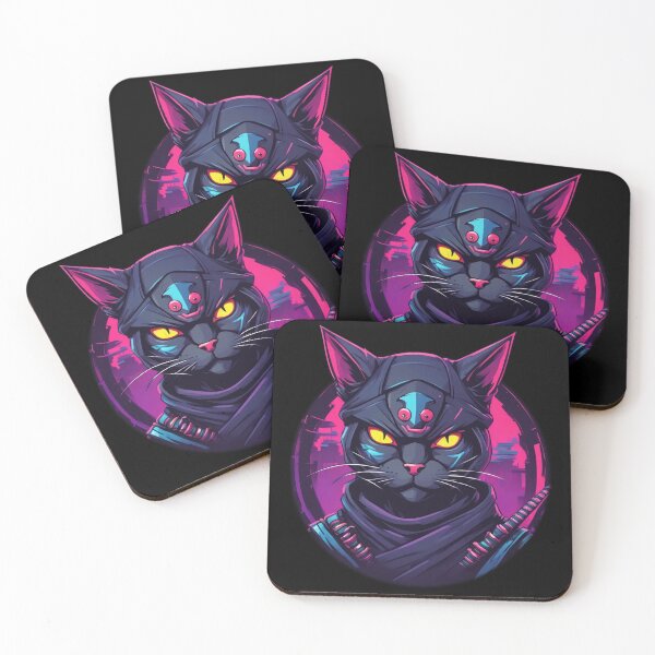 Item preview, Ninja Cat, Feline Shinobi, Catana, Kawaii designed and sold by Burn-Ego.