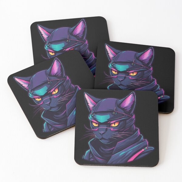 Item preview, Ninja Cat, Feline Assassin, Catana, Kawaii designed and sold by Burn-Ego.