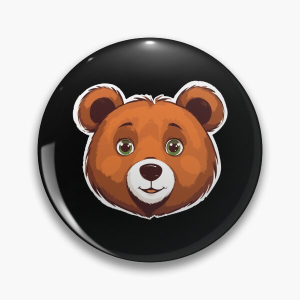 Item preview, A Face Of Cute Bear With Large Eyes And A Friendly Expression designed and sold by Adelberton.