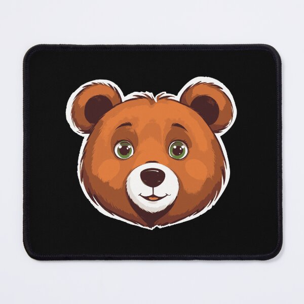 Item preview, A Face Of Cute Bear With Large Eyes And A Friendly Expression designed and sold by Adelberton.