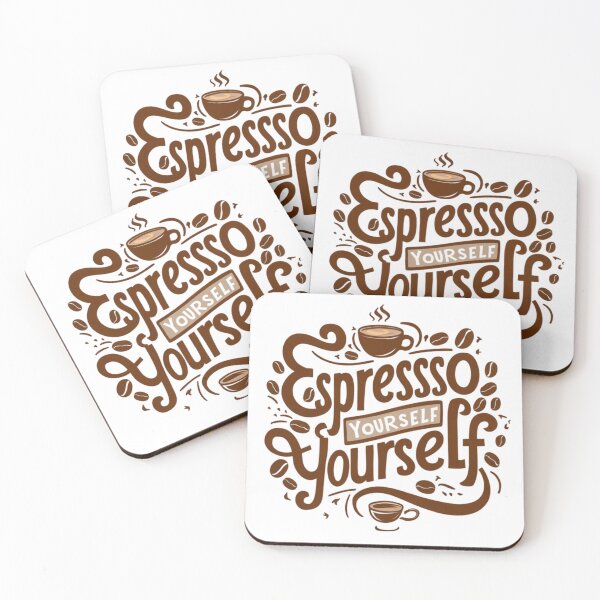 Item preview, Espresso Yourself, typography & word art  designed and sold by Fashiospice07.