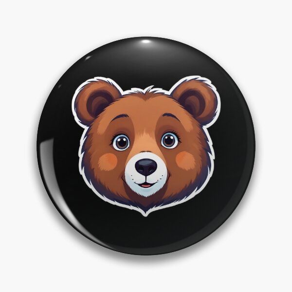 Item preview, A Face Of Cute Bear With Large Eyes And A Friendly Expression designed and sold by Adelberton.