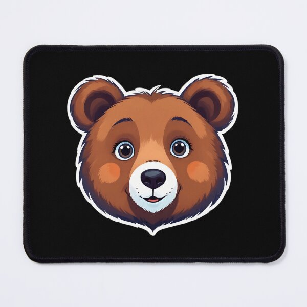 Item preview, A Face Of Cute Bear With Large Eyes And A Friendly Expression designed and sold by Adelberton.