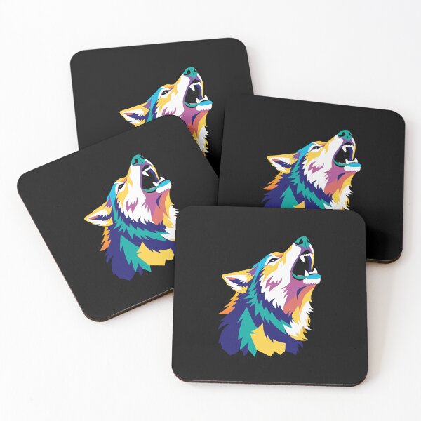 Item preview, Howling Wolf Pop Art Wpap Retro Vintage designed and sold by Stellarist.