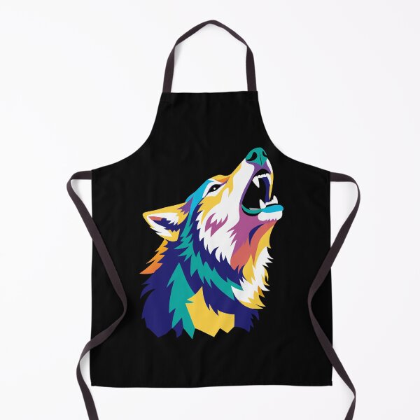 Item preview, Howling Wolf Pop Art Wpap Retro Vintage designed and sold by Stellarist.
