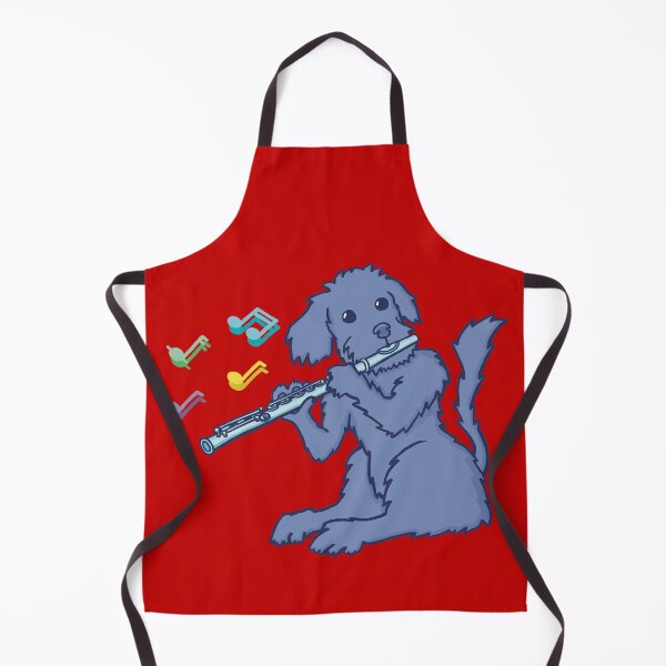 Item preview, Yorkie-poo on flute. designed and sold by ElectronicCloud.