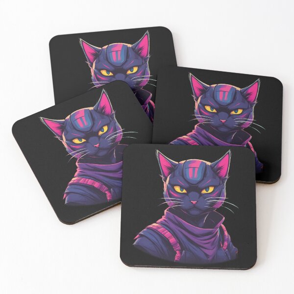 Item preview, Shinobi Cat, Feline Ninja, Catana, Kawaii designed and sold by Burn-Ego.