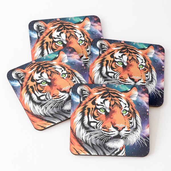 Item preview, Galaxy Print Roaring Tiger designed and sold by TrendyGalaxy.