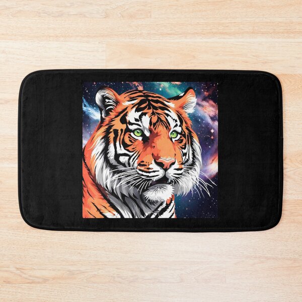 Item preview, Galaxy Print Roaring Tiger designed and sold by TrendyGalaxy.