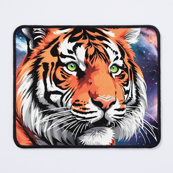 Item preview, Galaxy Print Roaring Tiger designed and sold by TrendyGalaxy.