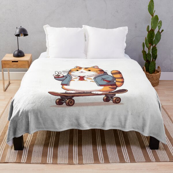 Item preview, Skate Board Cat, Hoodie designed and sold by cutenesss.