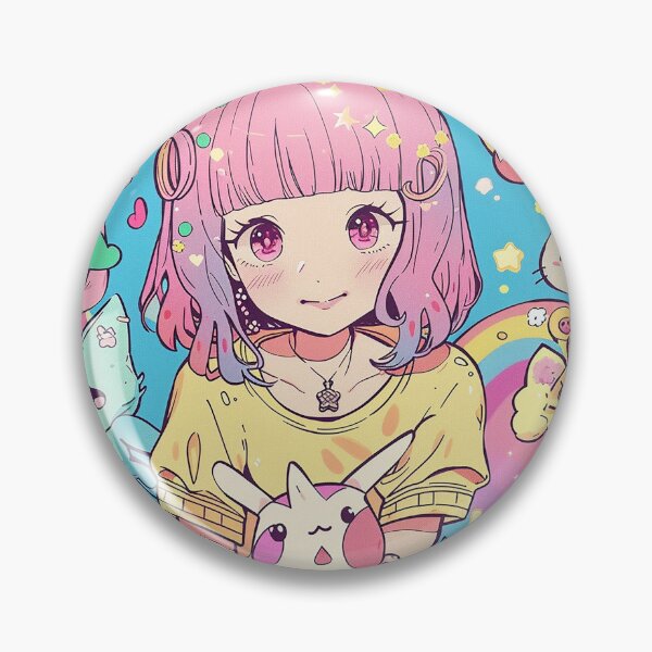 Item preview, Super Cute Kawai Anime Girl  designed and sold by nomiraclehere.