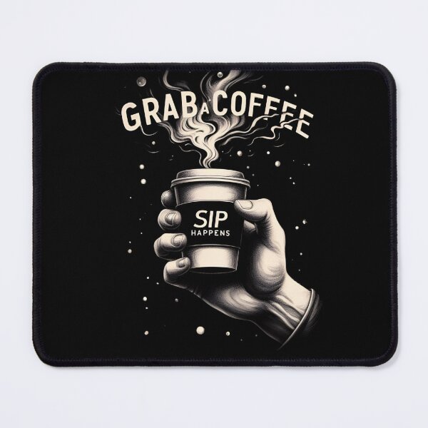 Item preview, Sip happens: Grab a Coffee designed and sold by CatherineLievre.