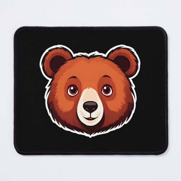 Item preview, A Face Of Cute Bear With Large Eyes And A Friendly Expression designed and sold by Adelberton.