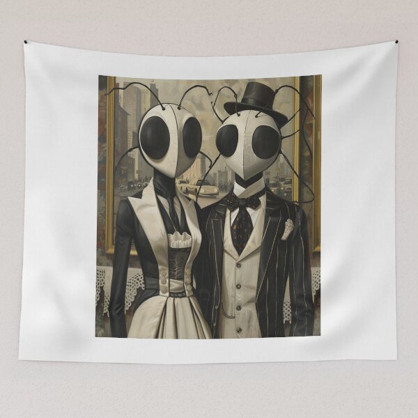 Item preview, Victorian Insect Couple Portrait designed and sold by t1carmindsmith.