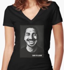 ZLATAN Women's Fitted V-Neck T-Shirt