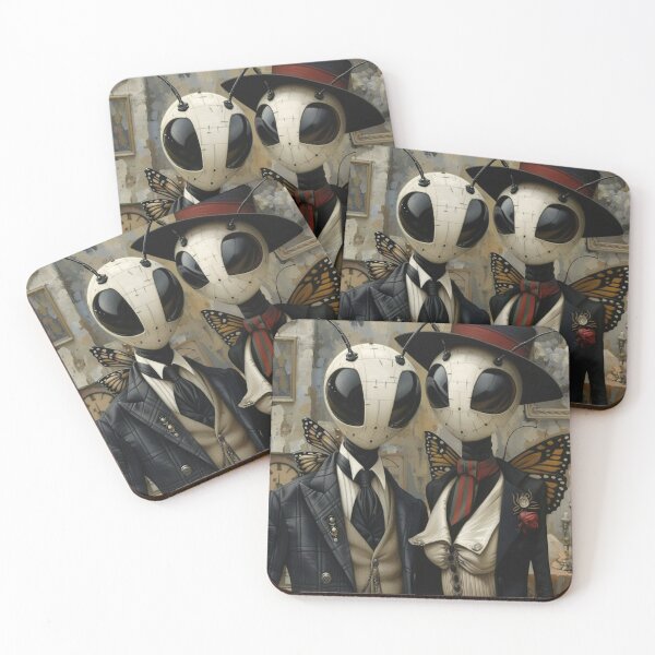 Item preview, Elegant Insect Couple in Victorian Fashion designed and sold by t1carmindsmith.