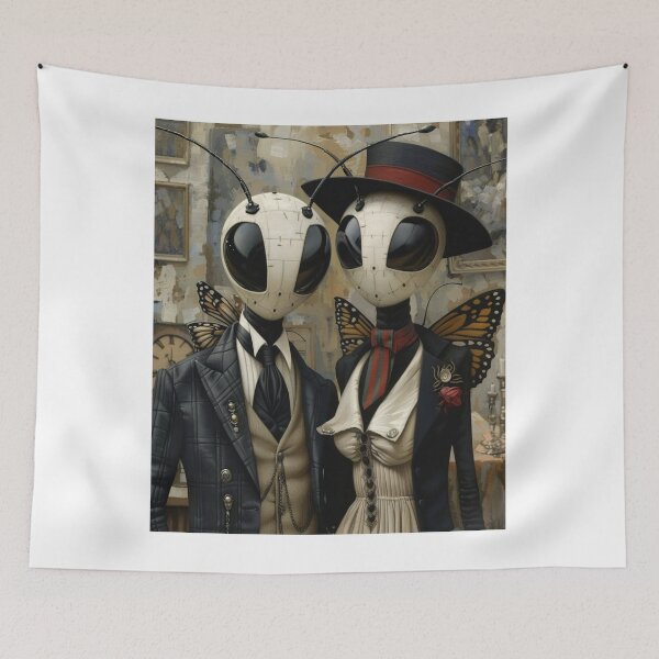 Item preview, Elegant Insect Couple in Victorian Fashion designed and sold by t1carmindsmith.