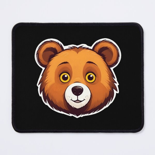 Item preview, A Face Of Cute Bear With Large Eyes And A Friendly Expression designed and sold by Adelberton.