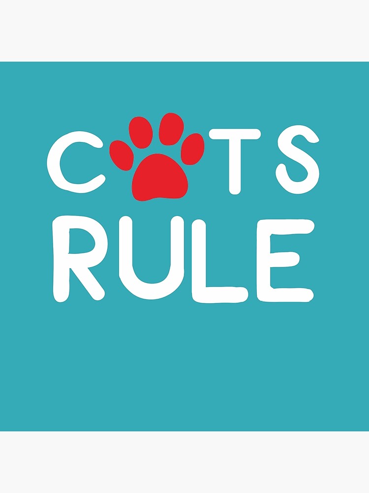 Gift ideas for Cat lovers: Cats Rule by Dogvills