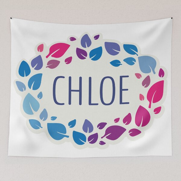 Item preview, Chloe name surrounded by leaves designed and sold by 0ut0fSpace.