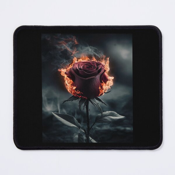 Item preview, a burgundy rose that is burning designed and sold by rafal12345.