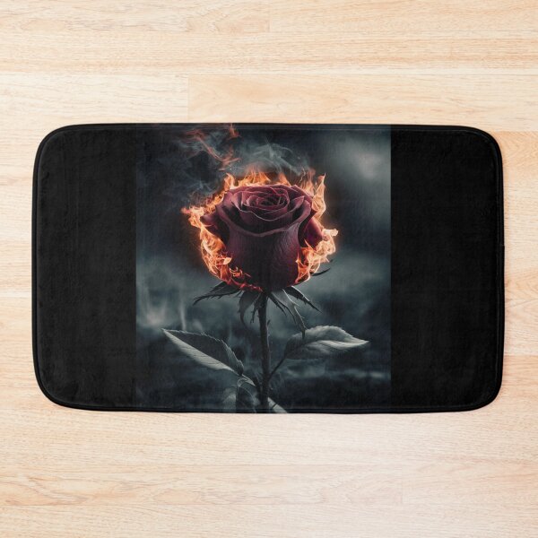 Item preview, a burgundy rose that is burning designed and sold by rafal12345.