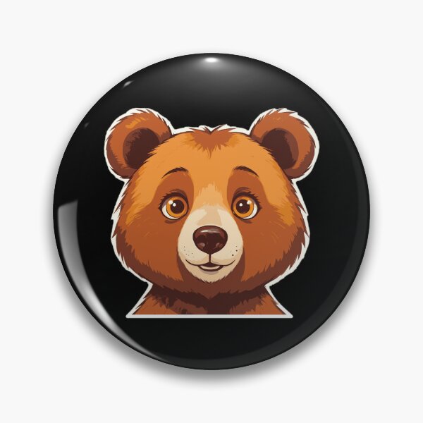 Item preview, A Face Of Cute Bear With Large Eyes And A Friendly Expression designed and sold by Adelberton.