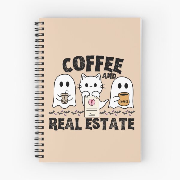 Item preview, Ghost Drinking Coffee Halloween Costume Real Estate Realtor designed and sold by SunfullyYours.