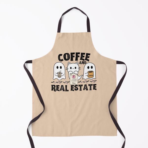 Item preview, Ghost Drinking Coffee Halloween Costume Real Estate Realtor designed and sold by SunfullyYours.