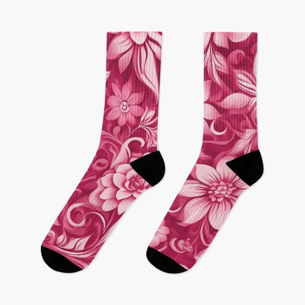 Item preview, Pink flower floral wallpaper illustration design  designed and sold by SpinklyCreations.
