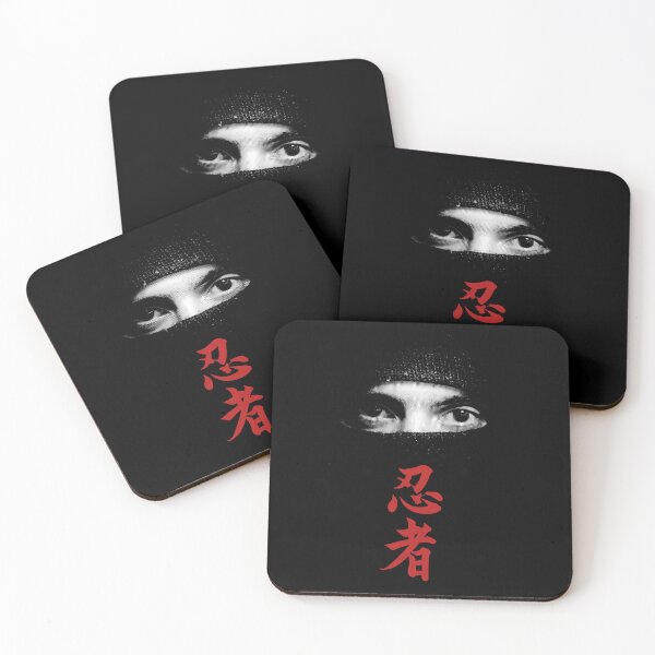 Item preview, Masked Ninja | Ninja Eyes - Japanese Red Kanji Ninja Symbol Warrior Martial Arts designed and sold by MadeByRobots.