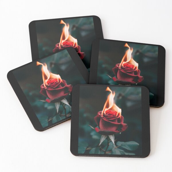Item preview, a burgundy rose that is burning designed and sold by rafal12345.