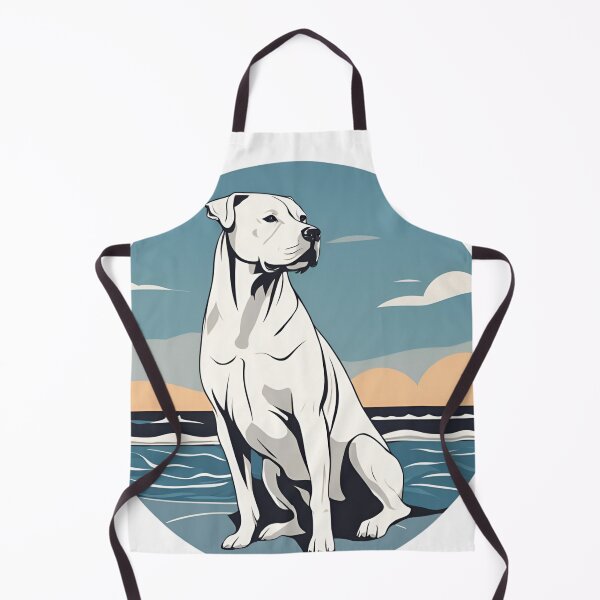 Aperçu de l'œuvre Chien voyageur dans la mer Dogo Argentino Dog Onwer  créée et vendue par GoodyPaws.