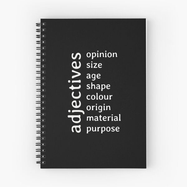 Item preview, English adjective order designed and sold by bravoalpha.