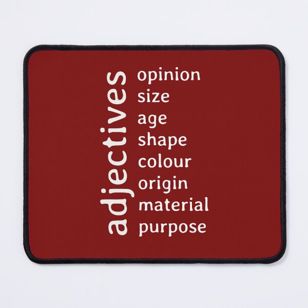 Item preview, English adjective order designed and sold by bravoalpha.