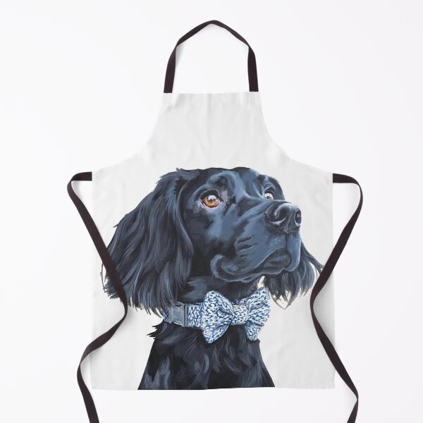 Item preview, black cocker spaniel bow tie designed and sold by Julie Jones.
